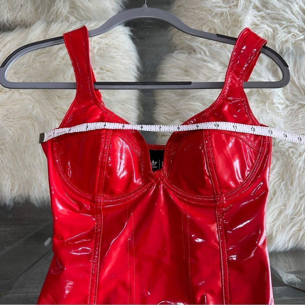 Ivy Park, Ivy Heart Red Latex Dress, Size XS - Picture 15 of 15